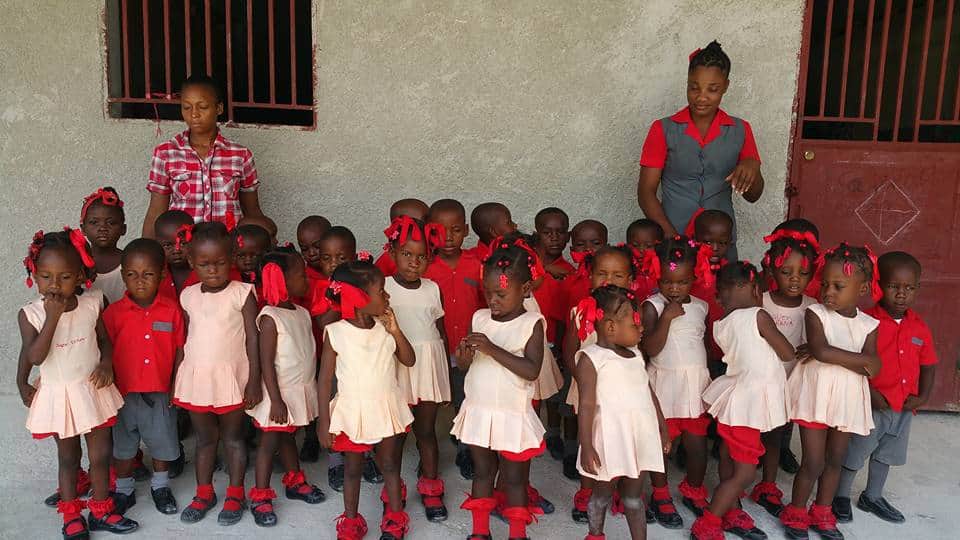 CFAM students and their teachers